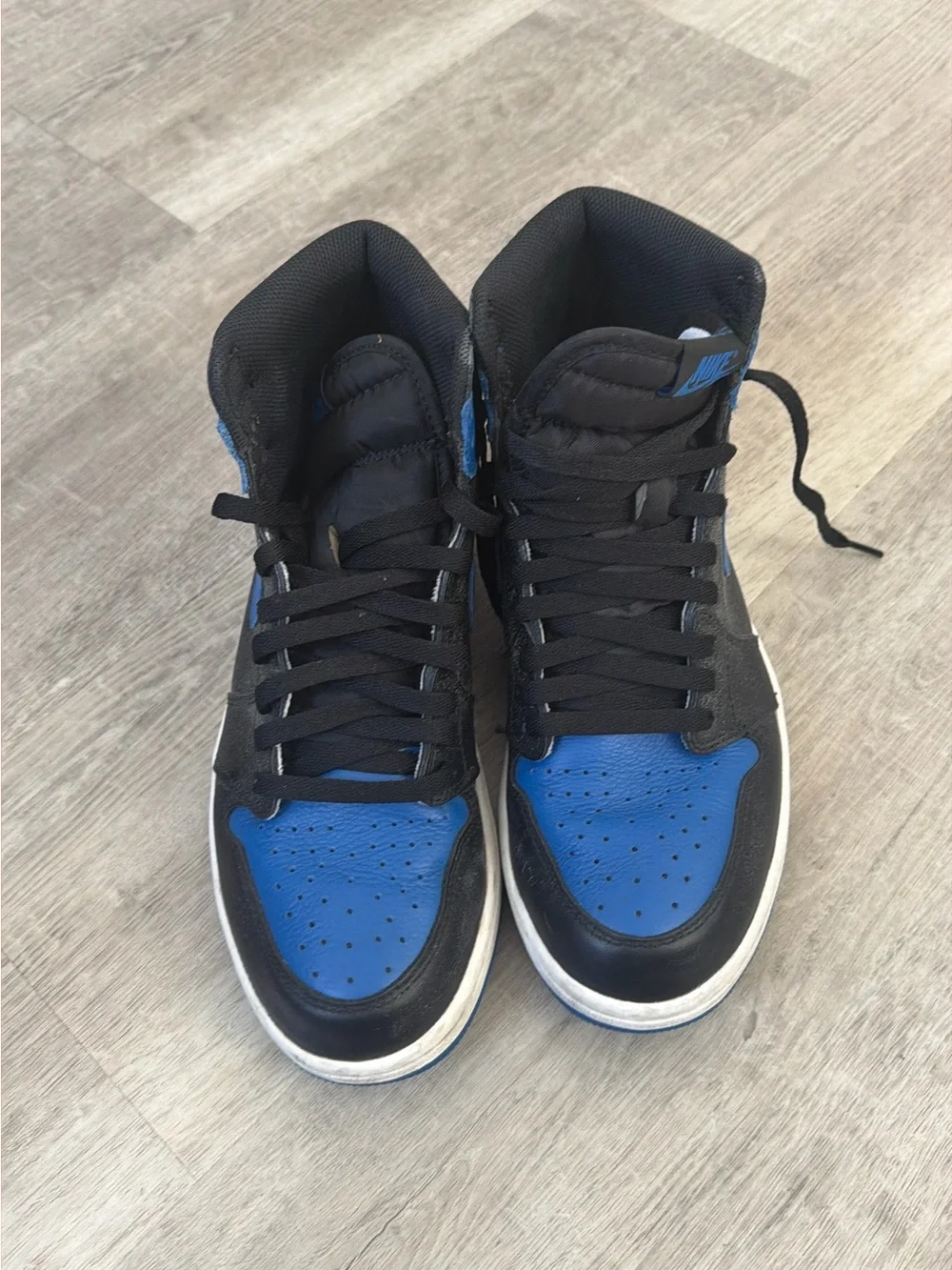 Jordan Men's High-Top Sneakers - Black & Royal Blue